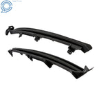 Pair Fog Light Covers for Mazda CX-9 (2016-2023) Black Plastic