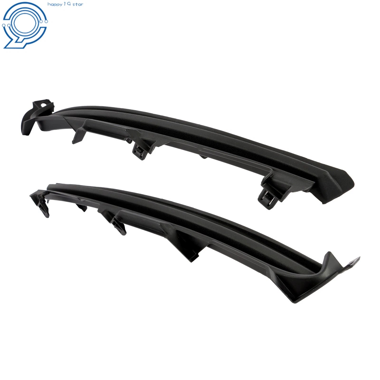 Pair Fog Light Covers for Mazda CX-9 (2016-2023) Black Plastic