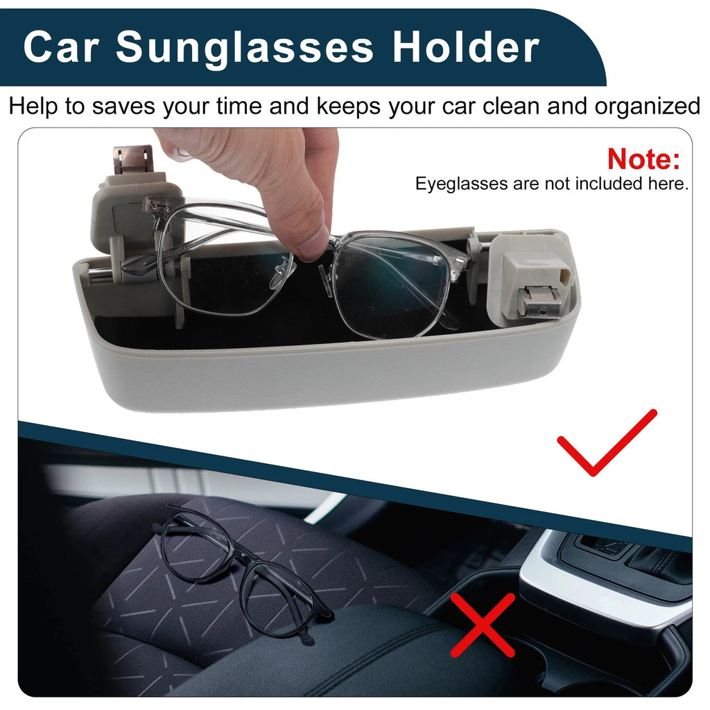 Sunglasses Case for Volkswagen Golf 8 (2020–2023) Eyeglasses Holder Grey