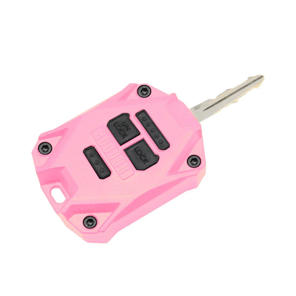 Pink ABS Car Key Fob Shell Case for Jeep Wrangler (2007-2017)