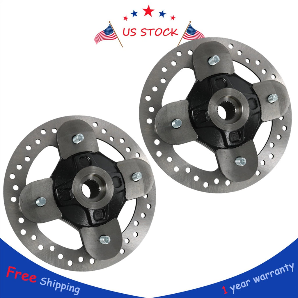 Set of 2 Wheel Hub Rotors with Studs for Polaris RZR XP 1000 RZR S (2014–2022)