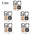Set of 5 Chainsaw Carburetor Gasket Kit for 4500 5200 5800 (38-58)