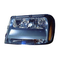 Replacement Driver Side Head Light Assembly w/o Grille Indentation