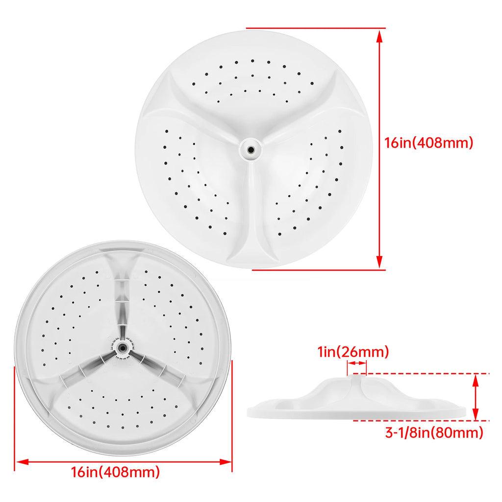 Washer Wash Plate for Whirlpool Washer (W10752283)