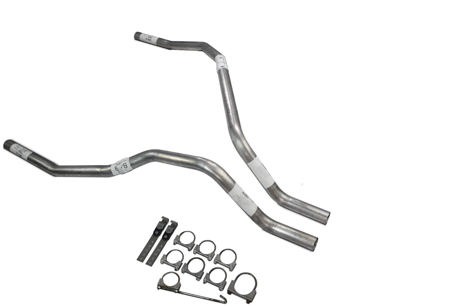 Dual Exhaust for Nissan Titan (2004–2006) 2.5 Inch No Muffler Rear Exit