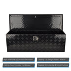 Black Aluminum Tool Box for Pickup Truck (48"x15"x15")