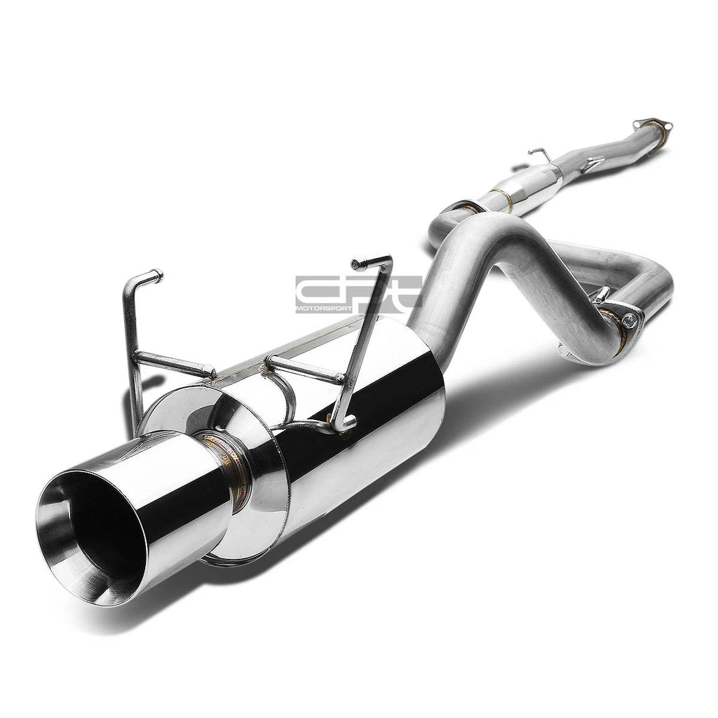 Rolled Muffler Tip for Honda Del Sol EG EH6 (1993–1997) - Stainless Racing Catback