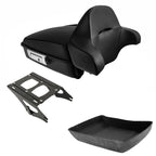 Matte Chopped Trunk Backrest Mount for Harley Touring Street Glide (2014–2026)