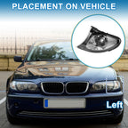 1 Pc Left Corner Signal Light Cover for BMW 3 Series (2002–2005) No. 63137165859