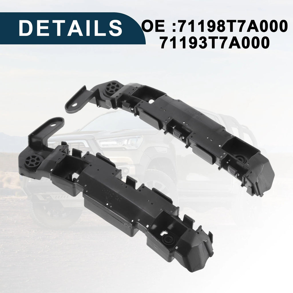 1 Pair Front Bumper Retainer Bracket No. 71198T7A000/71193T7A000 for Honda HR-V (2016–2021)