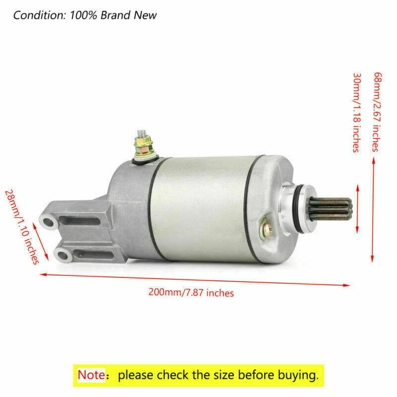 Starter for Bombardier Can-Am Outlander 330 2X4 (2004–2005) 420684280 420684282