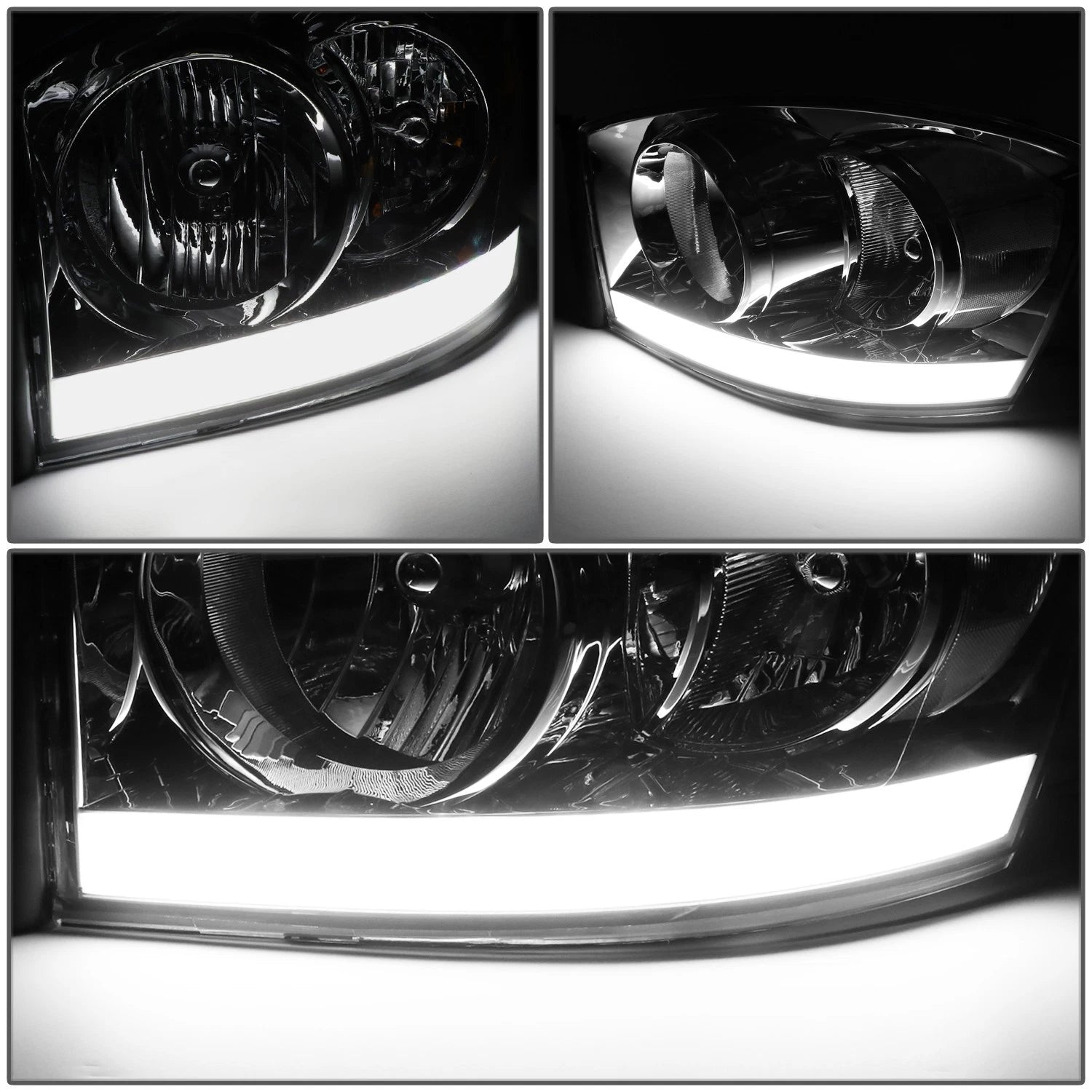 LED DRL Turn Signal Headlight for Dodge Ram 1500 (2006–2009)