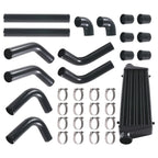 Universal Turbo Intercooler 27"x7"x2.5" & 2.5" Pipe Boot Couplers Kit