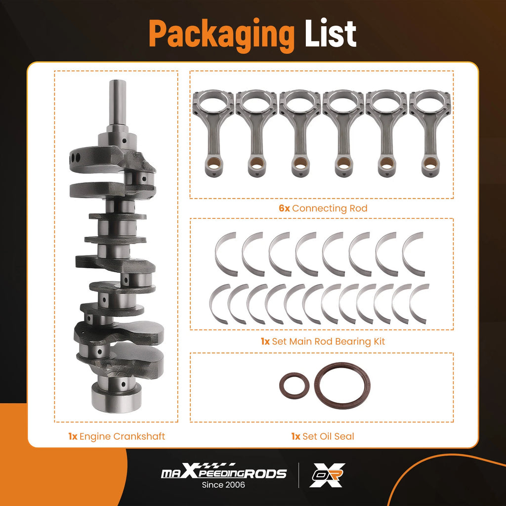 Crankshaft Rod Bearing Kit for Hyundai Santa Fe, Kia Sorento (2001–2006)