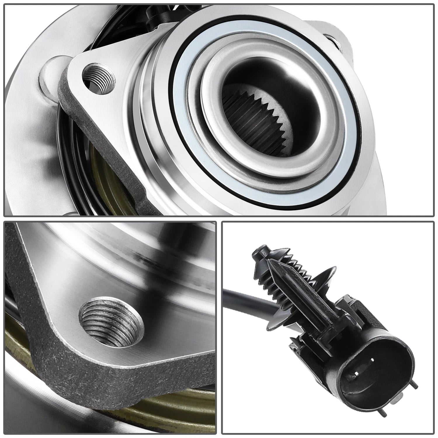 Set of 2 Wheel Bearings & Hubs for Silverado Sierra Yukon Tahoe (2007–2014)