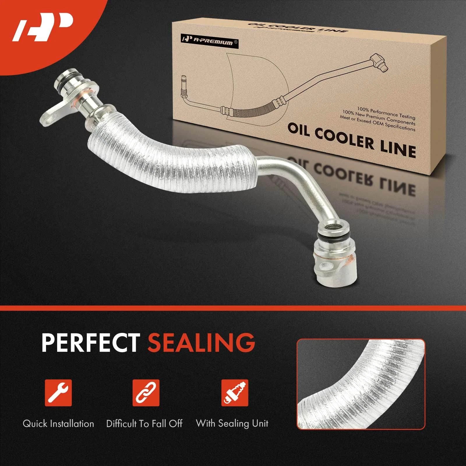 Turbocharger Coolant Return Line for BMW 135i 2008–2013, 535i 2008–2011
