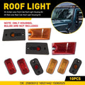 10X Amber Red Cab Roof Clearance Light Housing for Hummer H2 SUT (2003–2009)