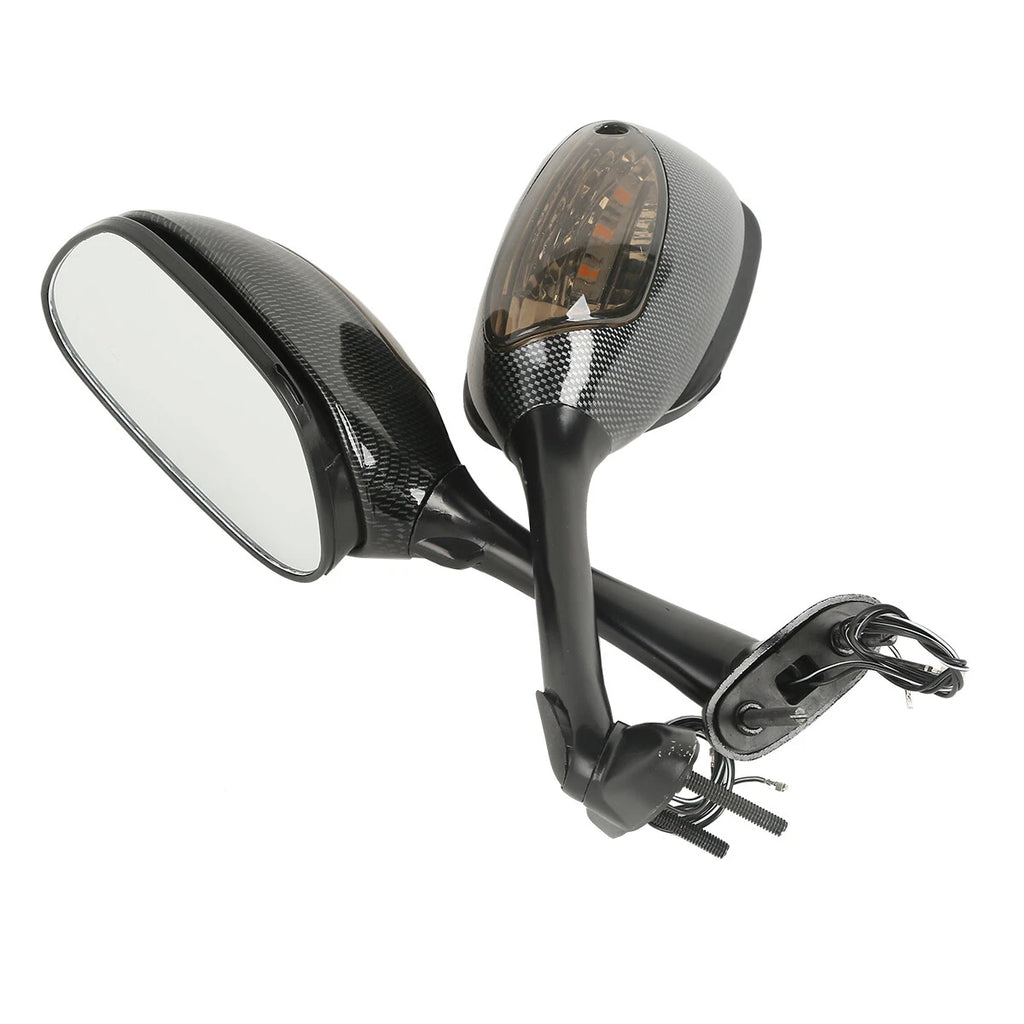 Rearview Mirrors with Turn Signal for Suzuki GSXR600 750 (2006–2024) GSXR1000 (2005–2015)