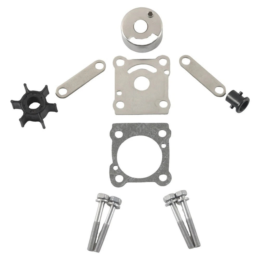 Neoprene Rubber Water Pump Impeller Kit for 6HP 8HP 2-Stroke Outboards (N/A)