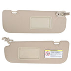 2X Sun Visor with Mirror for Hyundai Elantra (2011â2015) Beige