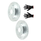 Brake Rotor Pair Rear for Jeep Grand Cherokee Dodge Durango (2011–2020)