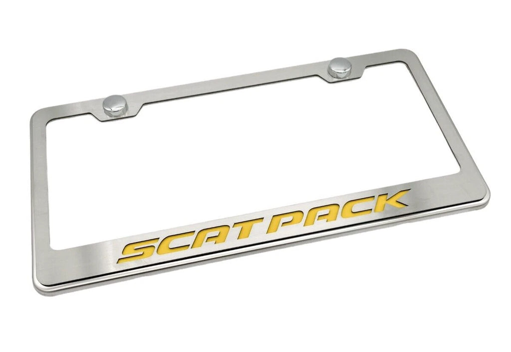 License Plate Frame Front for Dodge Charger Scat Pack (2015–2023) Stainless