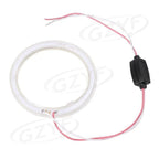 80mm 12V-24V Angel Eyes COB Halo Ring LED Headlight Bulbs for Car
