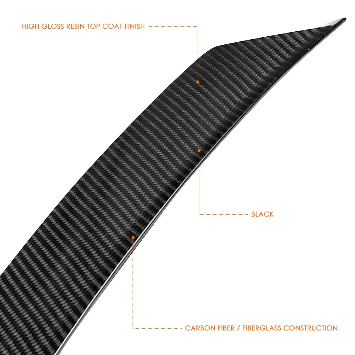 Carbon Fiber Rear Window Spoiler for BMW 3-Series/M3 Sedan (2012–2018)