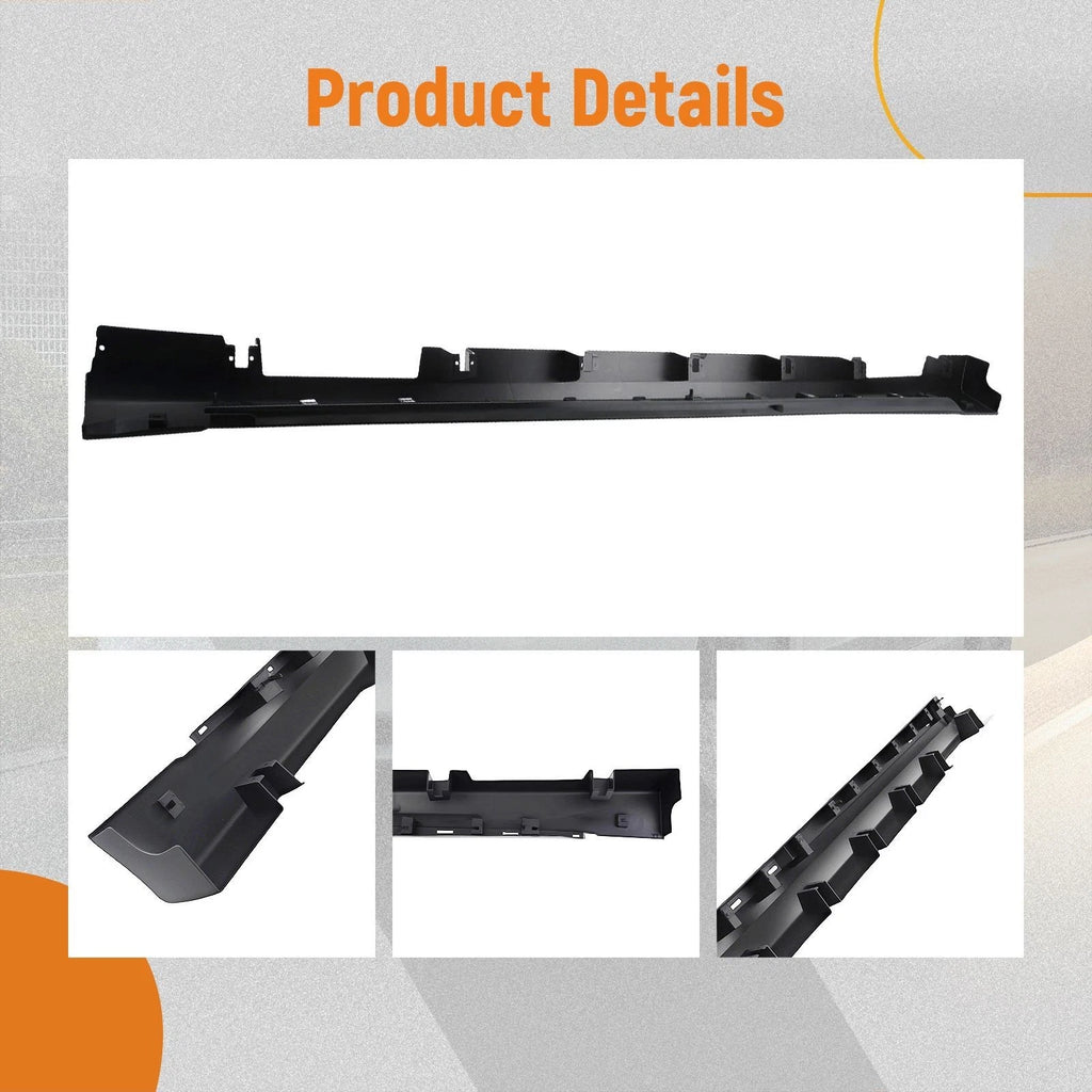 Left Side Skirt Extension Lip for Ford Fusion (2013-2017) Black Plastic