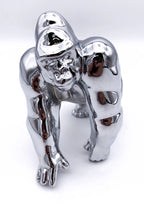 Universal Chrome Die Cast Gorilla King Hood Ornament for Universal Fit (Fit)