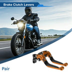 Adjustable Brake Clutch Levers for Honda CBR600RR 2007-2016 Orange Black