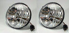 7 Inch LED Headlight Bulb Pair High Power Chrome Dual Function for Universal