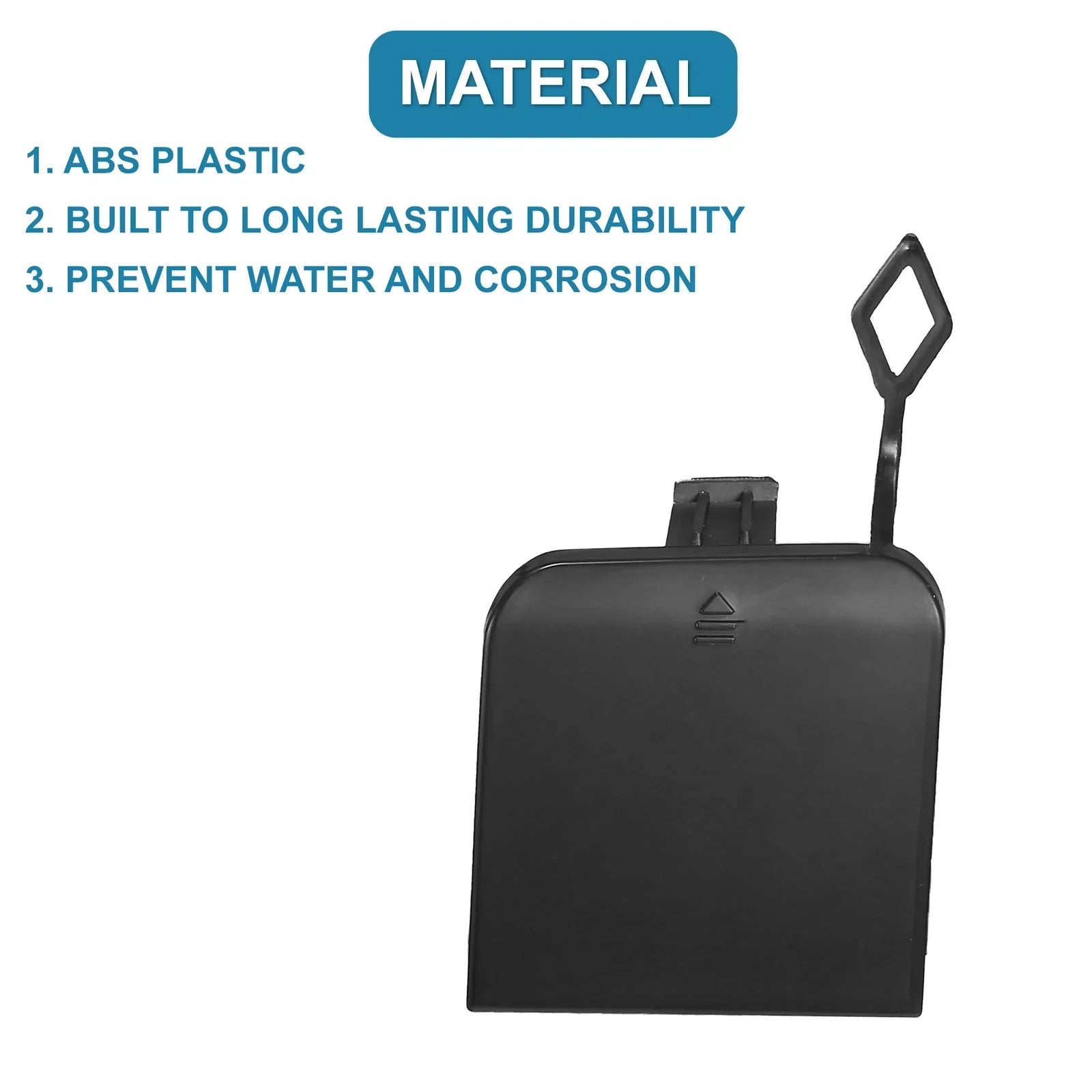 Front Right Bumper Tow Hook Cover for Mercedes-Benz S500 (2000-2001) Black