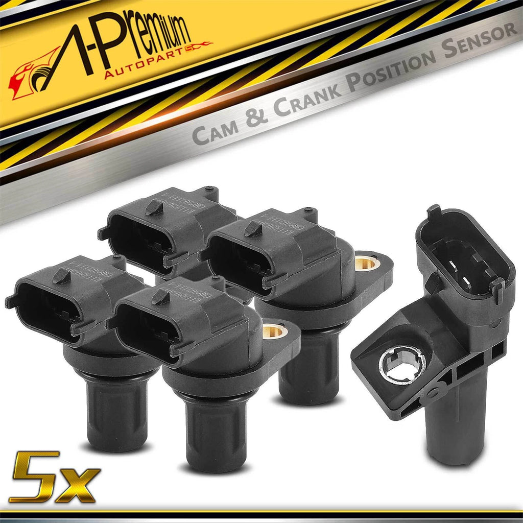 Set of 4 Camshaft & Crankshaft Position Sensors for Benz C250 (2012–2015)