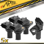 Set of 4 Camshaft & Crankshaft Position Sensors for Benz C250 (2012–2015)