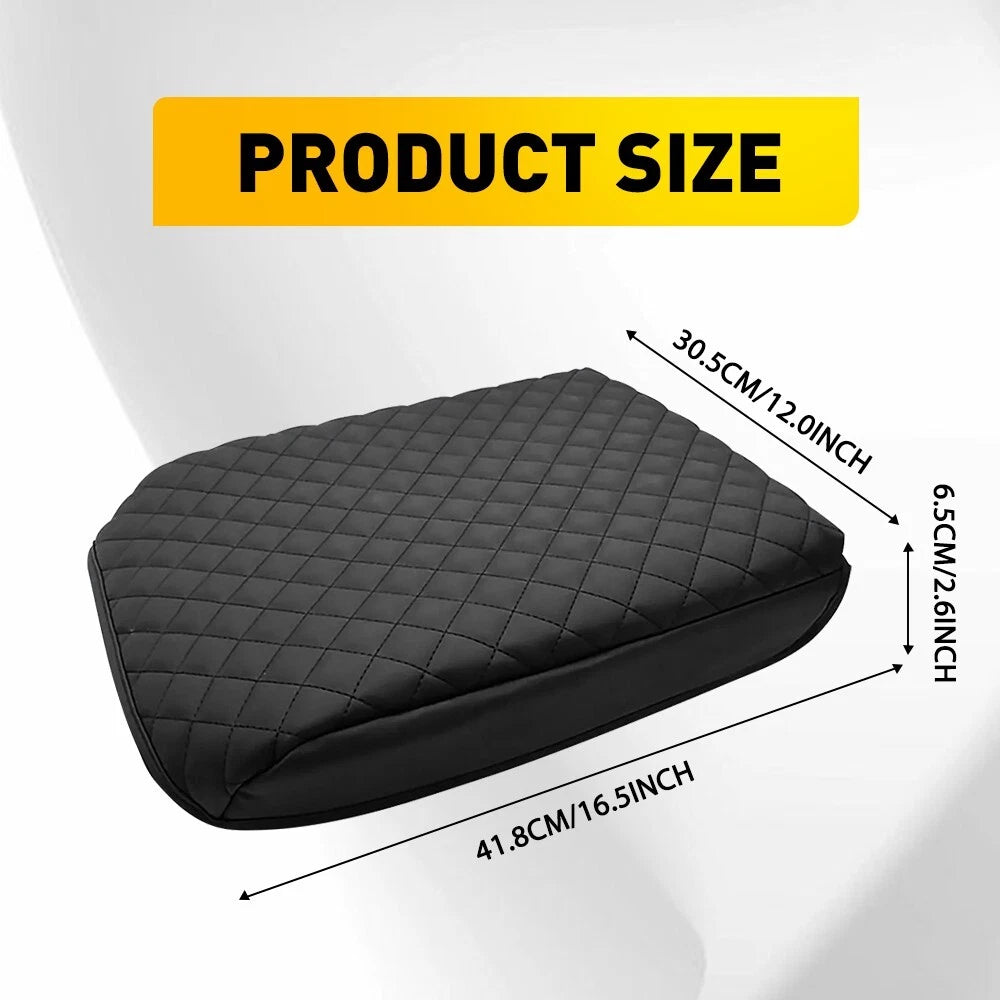 Leather Center Console Lid Armrest Cover for Ford F150 (2021–2023)