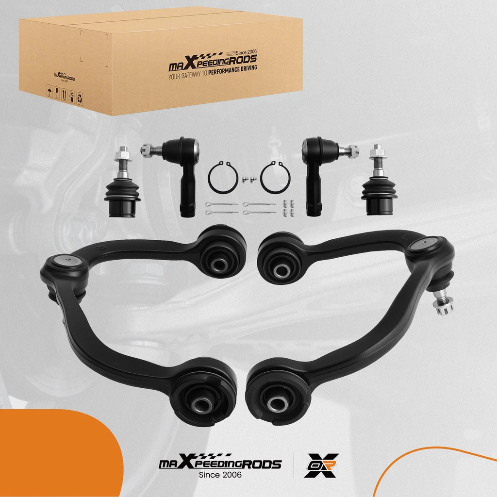 Set of 6 Front Upper Control Arms & Lower Ball Joints for Ford F-150 Mark LT (2004–2008)