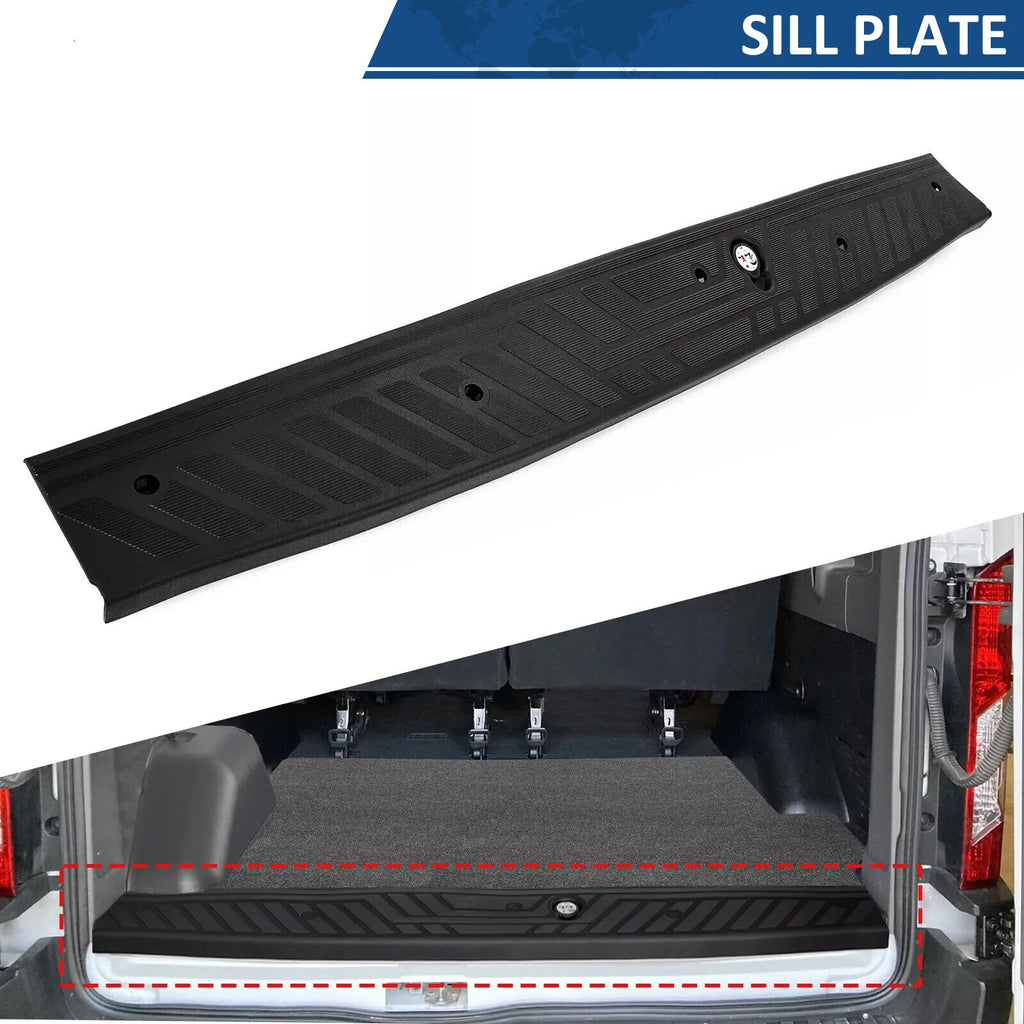Rear Door Plate Panel Step Bumper Pad for Ford Transit-150/250/350/350HD (2015–2025)