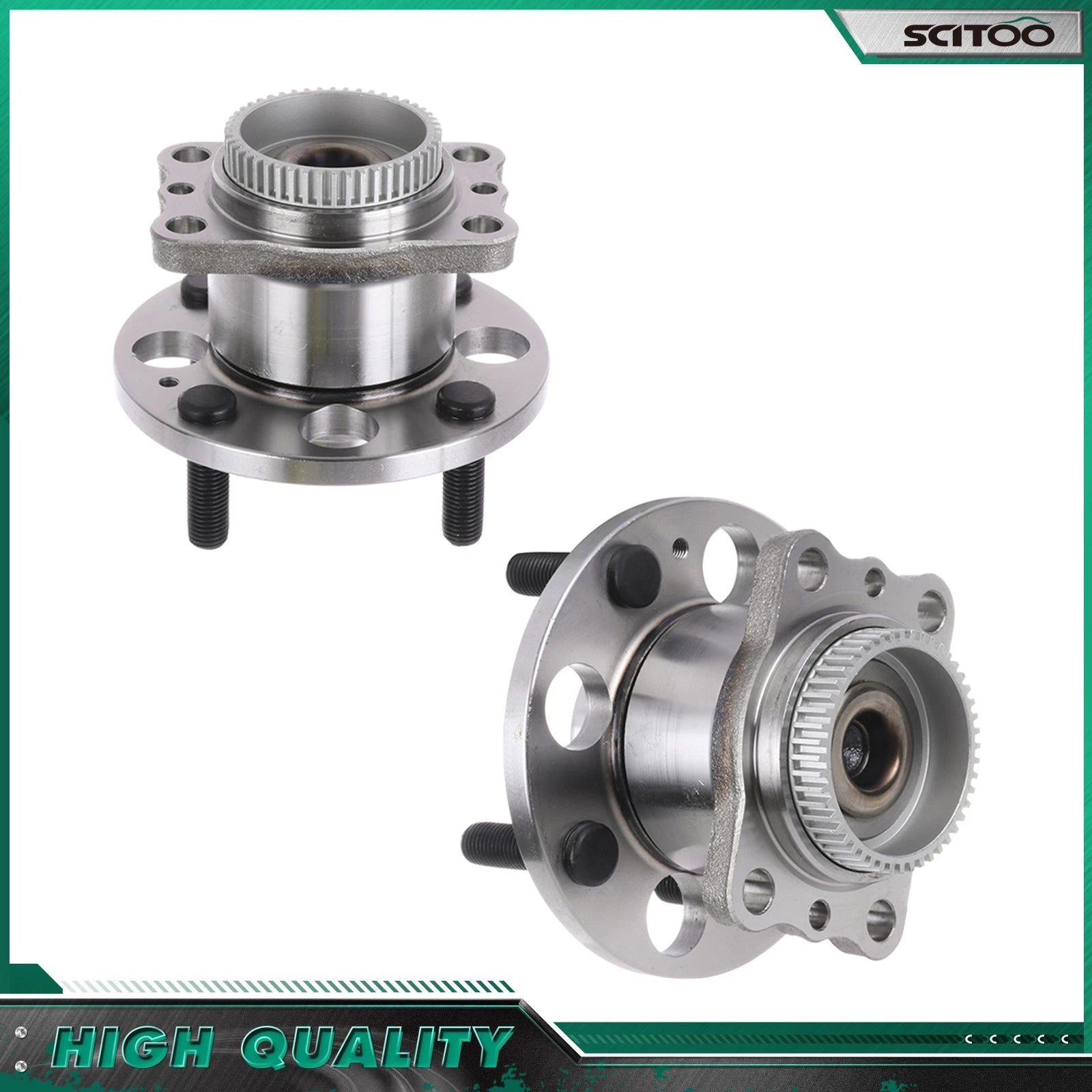 2X Rear Wheel Bearing Hub for Hyundai Accent, Kia Rio (2012–2016)