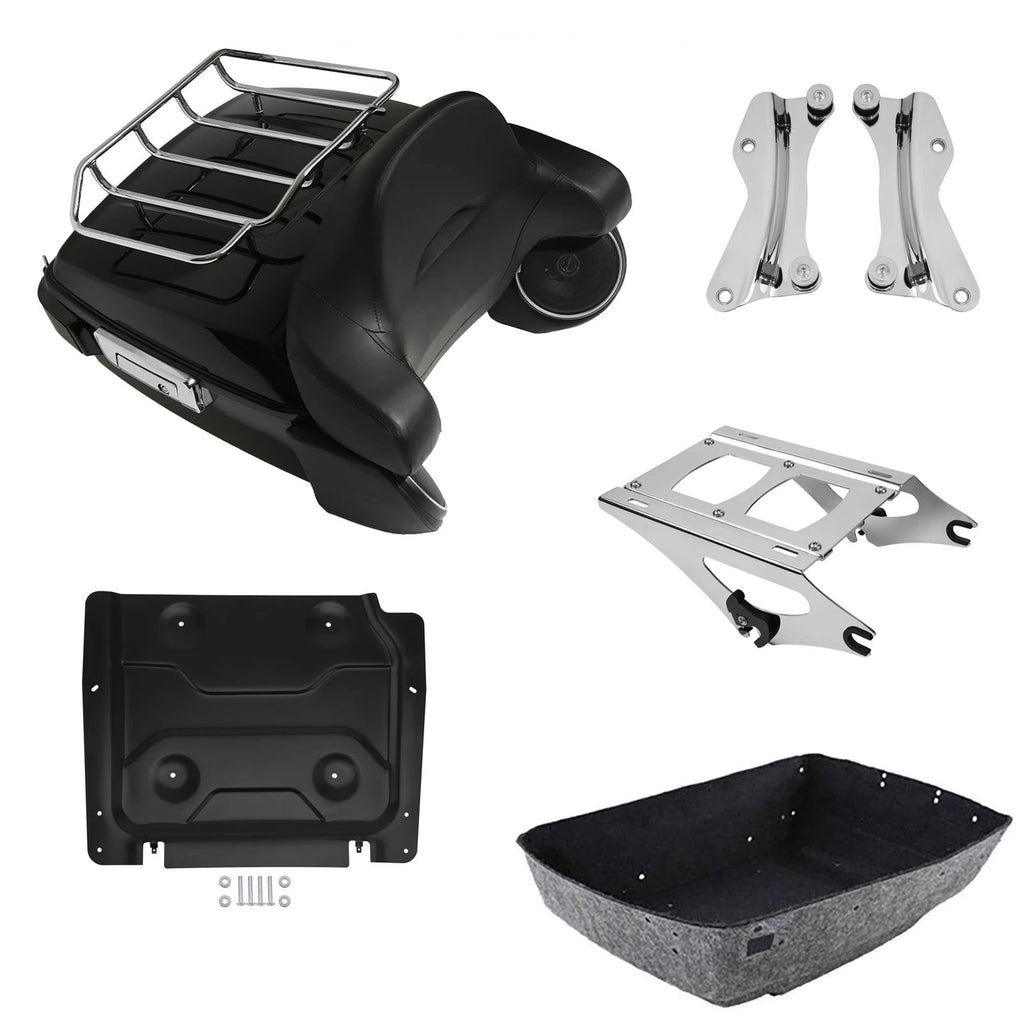 Trunk Luggage Pad Light Speakers Mount Plate for Harley Touring (2014–2026)