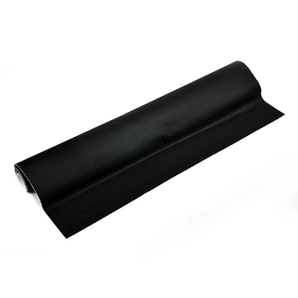 Car Exterior 3D Matt Black Carbon Fiber Vinyl Film Sticker Decal