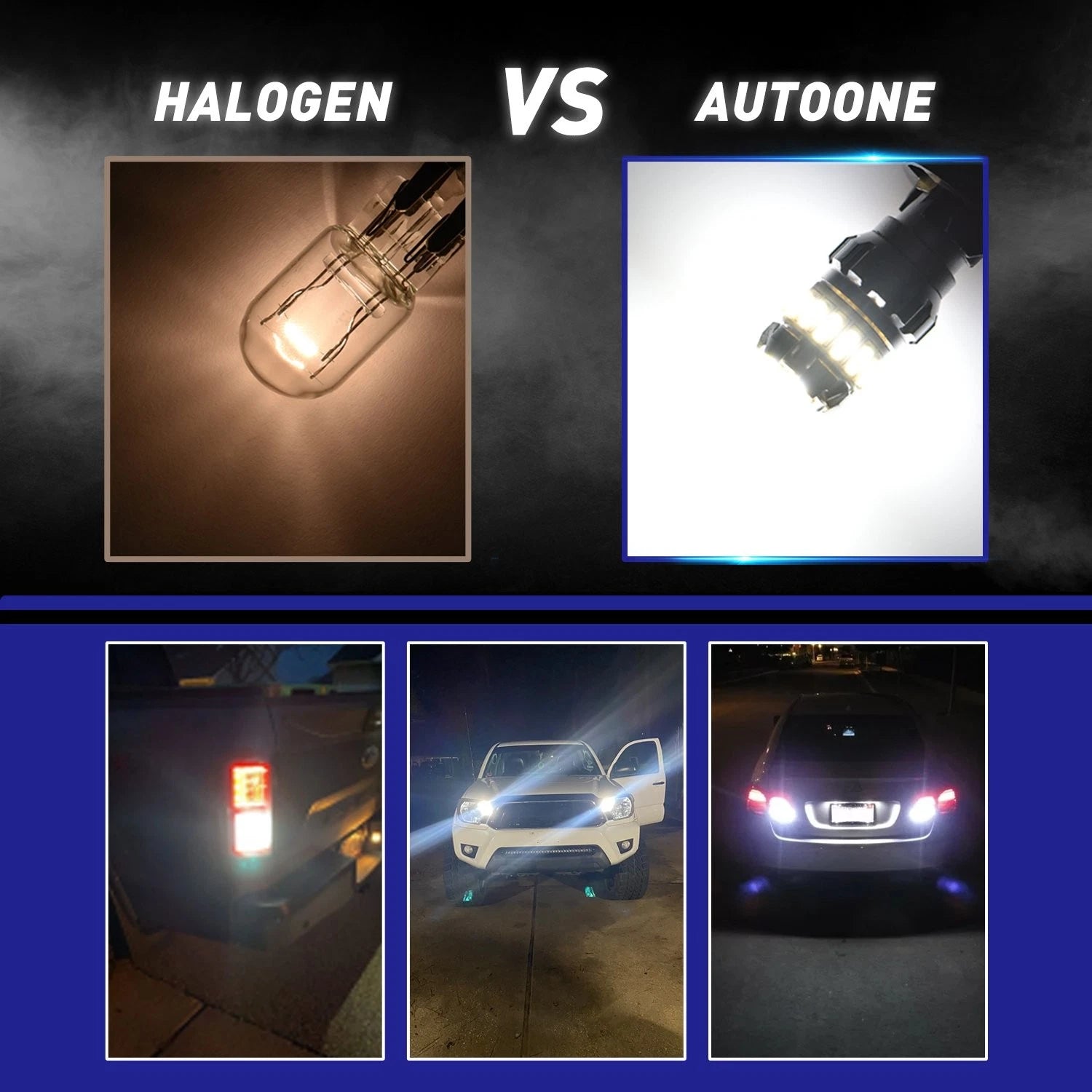 2X 1156 LED Reverse Backup Light Bulb 1200LM 6500K for Autoone