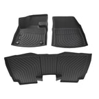 Set of 2 Black Waterproof Floor Mats Liner for Lincoln Nautilus (2024–2025)