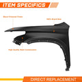 Steel Front Driver Left Side Fender Panel for Chevrolet Traverse (2018–2024)