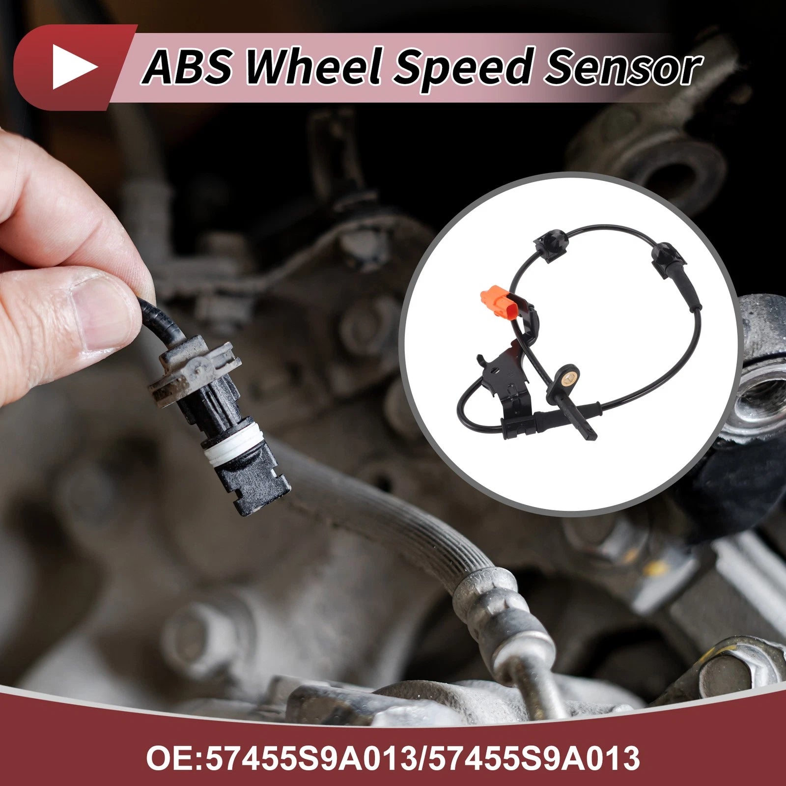 ABS Wheel Speed Sensor No. 57455S9A013 for Honda CR-V (2002–2006) Front Left