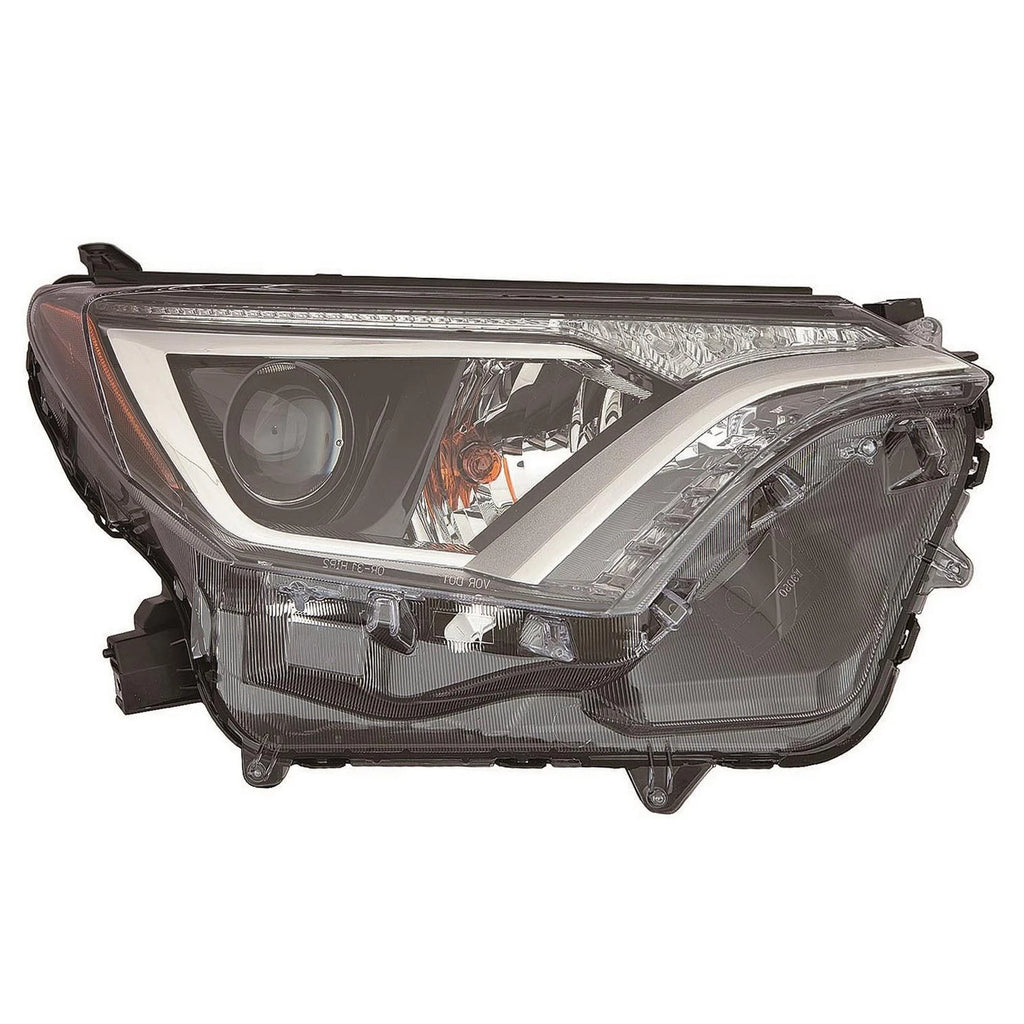 Replacement Headlight Lens Housing Passenger Side for 2016–2018 Toyota RAV4