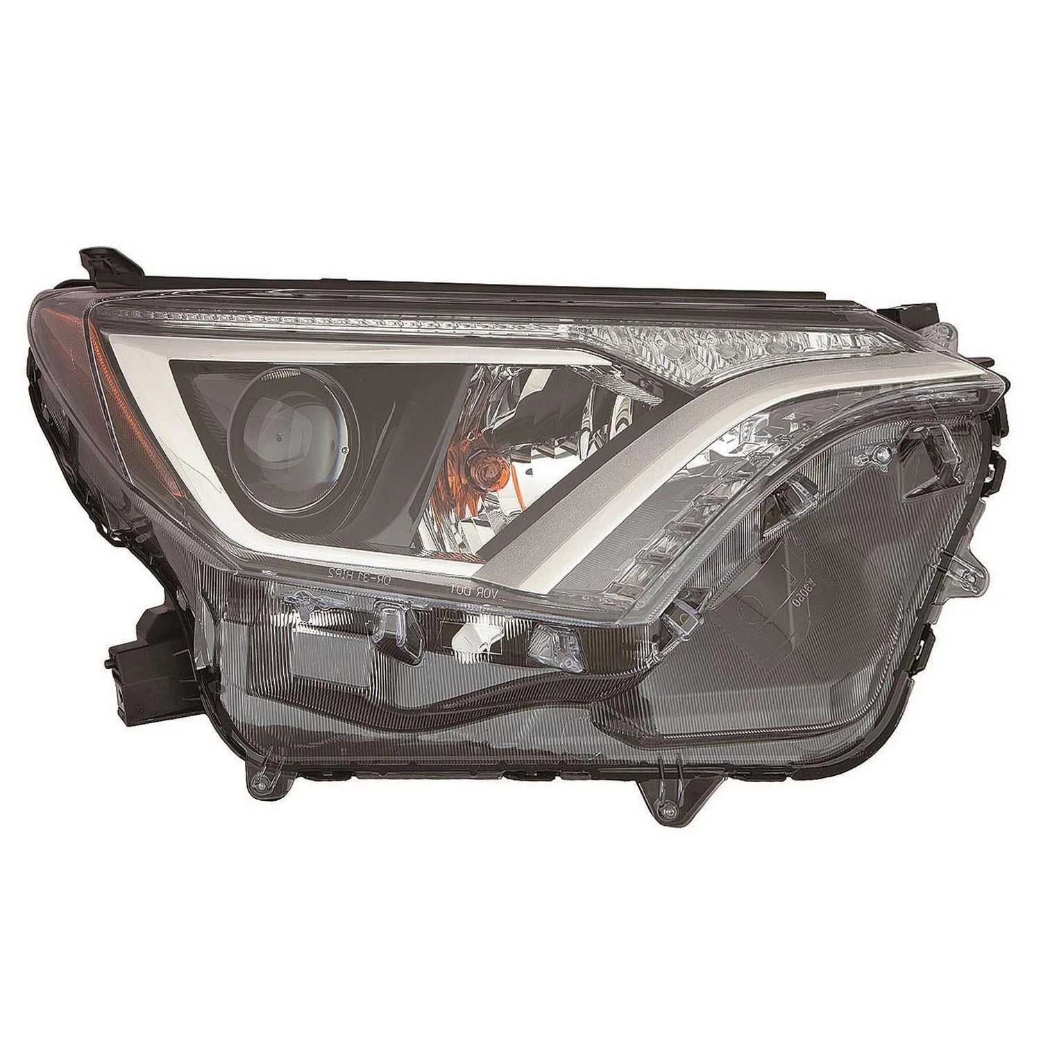 Replacement Headlight Lens Housing Passenger Side for 2016–2018 Toyota RAV4