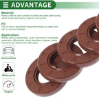 Set of 5 Oil Seal Rotary Shaft Seal FKM Rubber 22x45x7mm