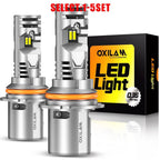 2X OXILAM 9004 HB1 LED Headlight Bulbs 80000LM 6500K for