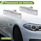 2X Side Marker Light Cover for BMW E39 (1997–2003) No. 63148360589